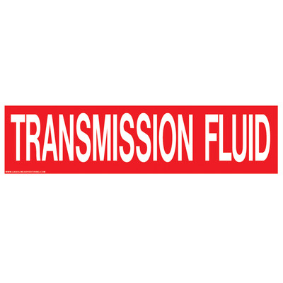 D-344 - TRANSMISSION FLUID Decal