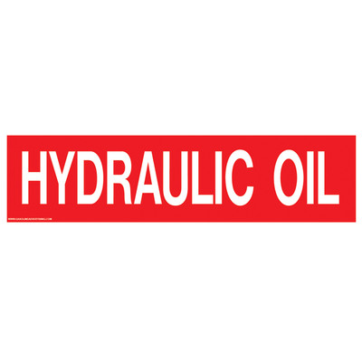 D-347 - HYDRAULIC OIL Decal