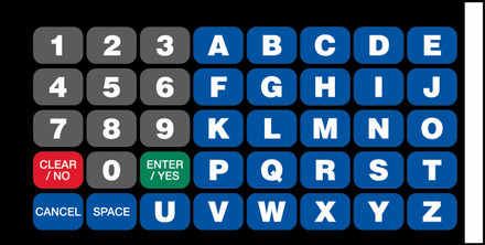 GA-EU03007G001 Keypad Overlays