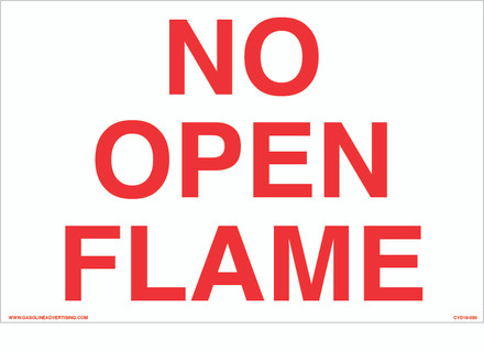 CVD19-030 - NO OPEN FLAME