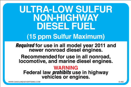 NEW GILBARCO MARCONI ED-303 ULTRA LOW SULFER DIESEL FUEL SIGN DISPLAY DECAL 