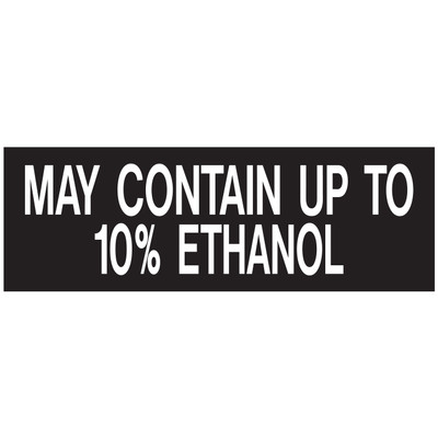 D-213 EPA Regulated Ethanol Decal - MAY CONTAIN...