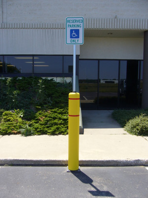 BollardFlex Rebounding Parking Bollard for Asphalt Installation