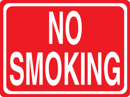 CAS15-33 - 16" x 12" Metal - No Smoking