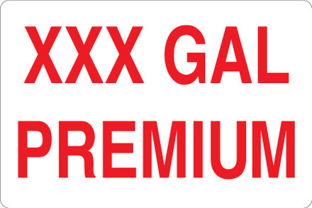 CAS16-37 - 12" x 8" Metal - XXX Gal Premium