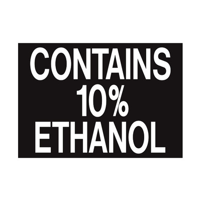 D-395 EPA Ethanol Decal - CONTAINS...
