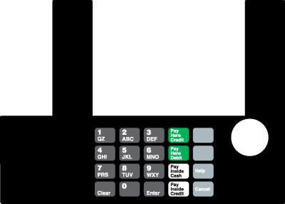 GA-T50038-02 Infoscreen Keypad Overlay