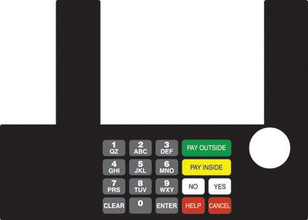 GA-T50038-1031 Infoscreen Keypad Overlay