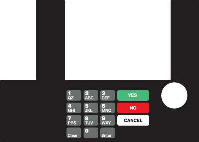 GA-T50038-1037 Infoscreen Keypad Overlay