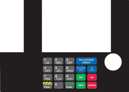 GA-T50038-1046 Infoscreen Keypad Overlay