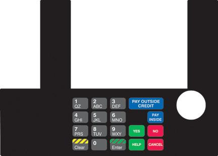 GA-T50038-1069 Infoscreen Keypad Overlay
