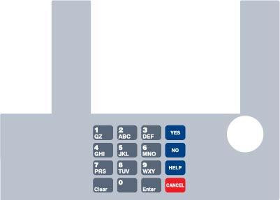 GA-T50038-1071 Infoscreen Keypad Overlay