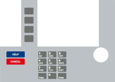 GA-T50038-108 Infoscreen Keypad Overlay