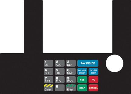 GA-T50038-1092 Infoscreen Keypad Overlay
