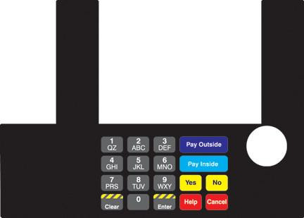 GA-T50038-1096 Infoscreen Keypad Overlay