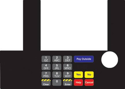 GA-T50038-1096J Infoscreen Keypad Overlay