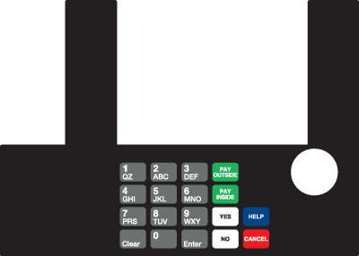 GA-T50038-1104 Infoscreen Keypad Overlay