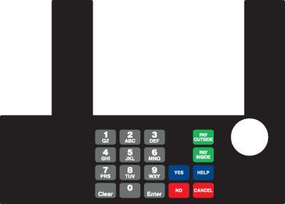 GA-T50038-1106 Infoscreen Keypad Overlay