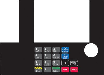 GA-T50038-1121 Infoscreen Keypad Overlay