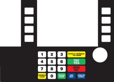 GA-T50038-1139FE Infoscreen Keypad Overlay