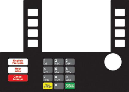 GA-T50038-117 Infoscreen Keypad Overlay