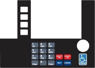 GA-T50038-1177A Infoscreen Keypad Overlay