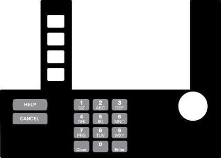 GA-T50038-126 Infoscreen Keypad Overlay