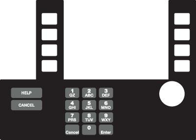 GA-T50038-133 Infoscreen Keypad Overlay