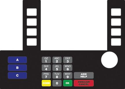 GA-T50038-135 Infoscreen Keypad Overlay