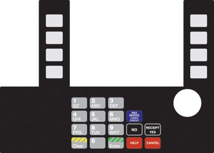 GA-T50038-142 Infoscreen Keypad Overlay