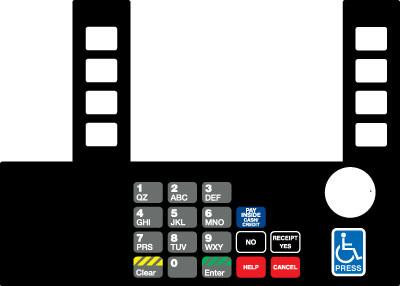 GA-T50038-142A Infoscreen Keypad Overlay