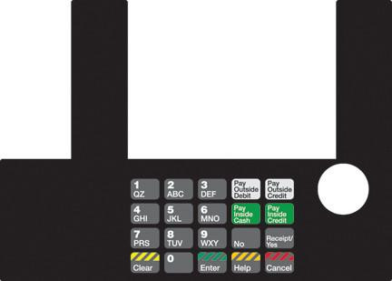 GA-T50038-158 Infoscreen Keypad Overlay