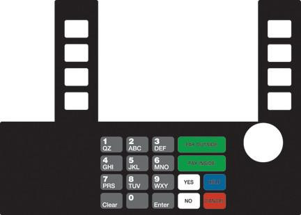 GA-T50038-160 Infoscreen Keypad Overlay