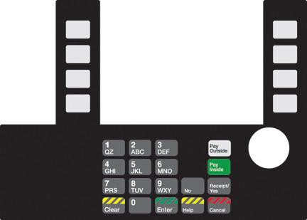 GA-T50038-161 Infoscreen Keypad Overlay
