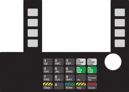 GA-T50038-162 Infoscreen Keypad Overlay
