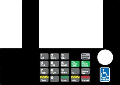 GA-T50038-163A Infoscreen Keypad Overlay