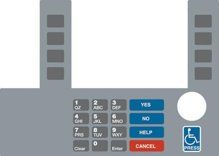 GA-T50038-170A Infoscreen Keypad Overlay