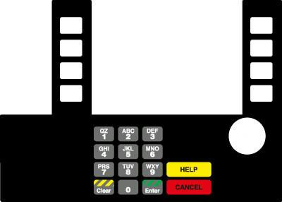GA-T50038-181 Infoscreen Keypad Overlay