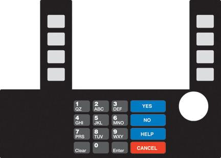 GA-T50038-185 Infoscreen Keypad Overlay