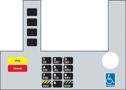 GA-T50038-190A Infoscreen Keypad Overlay