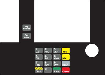 GA-T50038-21B Infoscreen Keypad Overlay