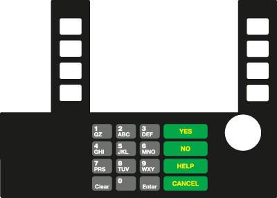 GA-T50038-3002 Infoscreen Keypad Overlay