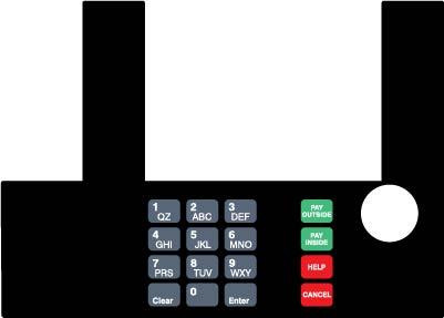 GA-T50038-31 Infoscreen Keypad Overlay
