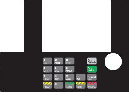 GA-T50038-32 Infoscreen Keypad Overlay