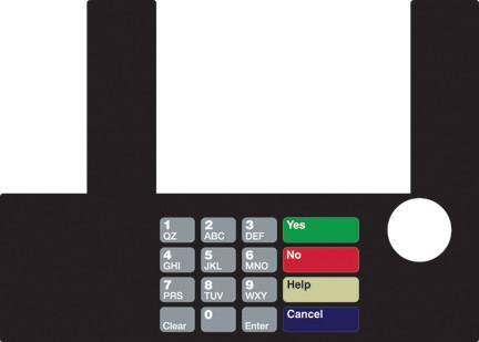 GA-T50038-39 Infoscreen Keypad Overlay