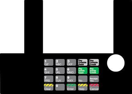 GA-T50038-40 Infoscreen Keypad Overlay