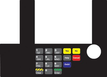 GA-T50038-49 Infoscreen Keypad Overlay