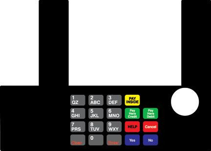 GA-T50038-58 Infoscreen Keypad Overlay