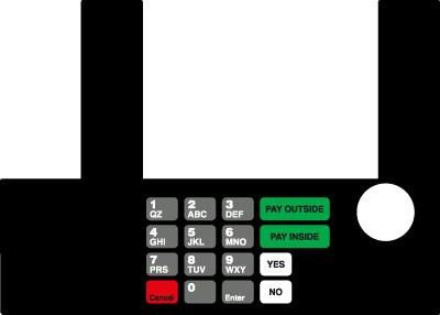GA-T50038-84N Infoscreen Keypad Overlay