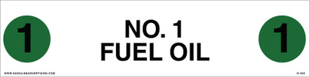 D-399 API COLOR CODED DECAL - NO. 1 FUEL OIL